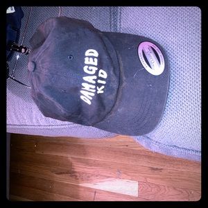 Damaged kid yupoong hat